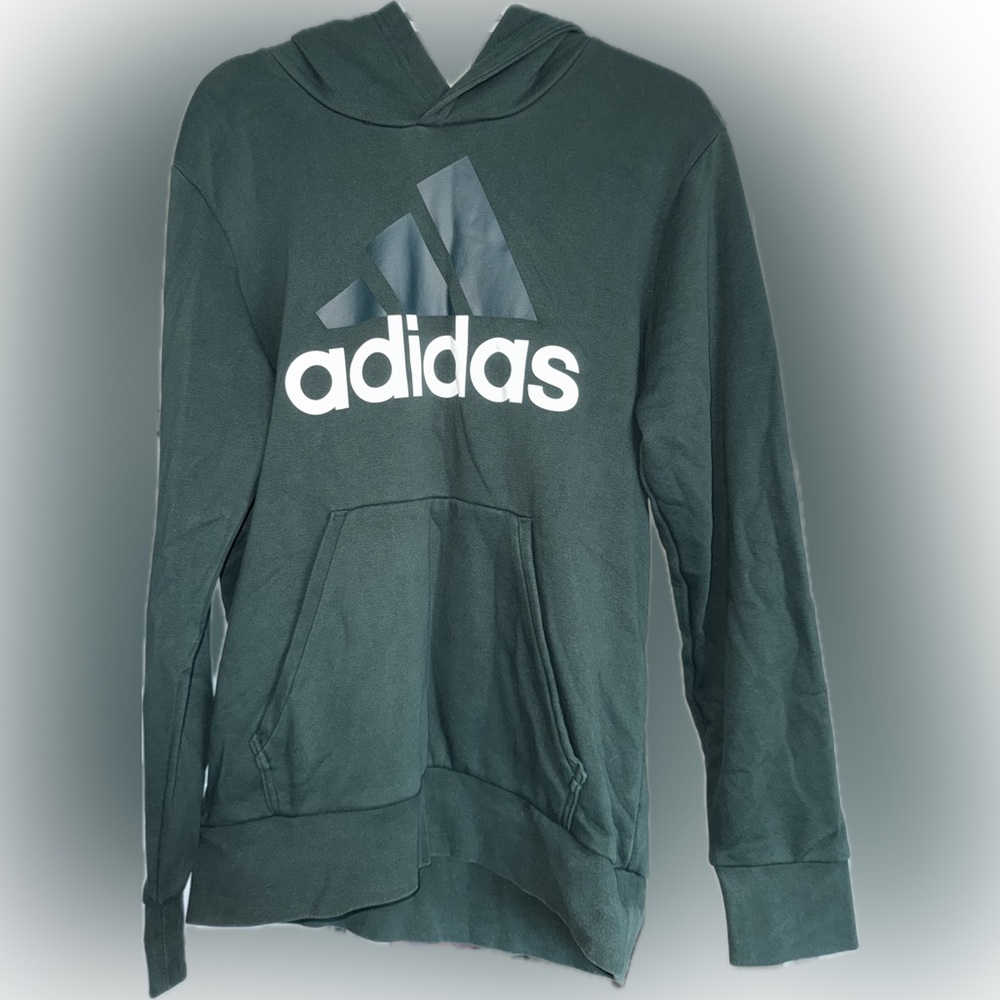 Adidas Dark Green Pullover Hoodie